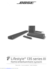 Bose Lifestyle 135 Series III Setup Manual