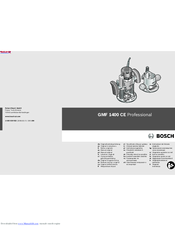 Bosch GMF 1400 CE Professional Original Instructions Manual