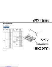 Sony Vaio VPCP1 Series Service Manual