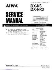 Aiwa DX-NR3 Service Manual