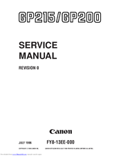 Canon GP215 Service Manual