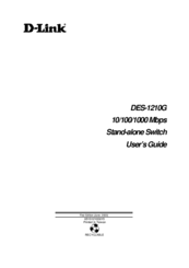D-Link DES-1210G User Manual