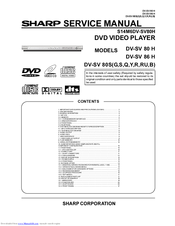 Sharp DV-SV 80 H Service Manual