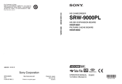 Sony SRW-9000PL Operation Manual