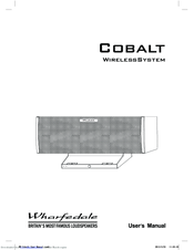 Wharfedale Pro Cobalt User Manual