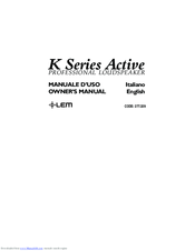 LEM K Series Owner's Manual