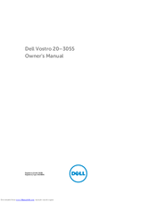Dell Vostro 20-3055 Owner's Manual