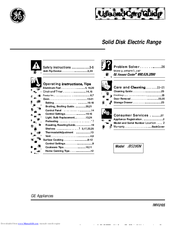 GE JBS29GM Use And Care Manual