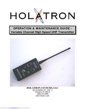 Holatron RFLS-6HSXTX Operation & Maintenance Manual