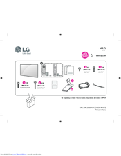 LG UF95 series Quick Manual