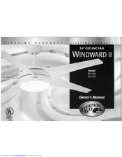 HAMPTON BAY Windward II 523 342 Owner's Manual