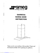 Smeg SA950CXA Instruction