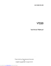 Dec VT220 Technical Manual
