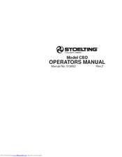 Stoelting CBD117 Operator's Manual