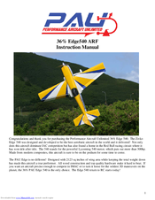 PAU 36 Edge540 Instruction Manual