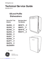 GEAppliances GHDT1**V Technical Service Manual