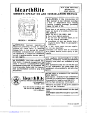 HearthRite HB30EN-1 Owner's Operation And Installation Manual