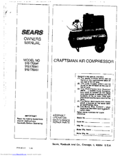 Craftsman 919.176951 Owner's Manual