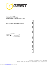 Geist VRTD Series Instruction Manual