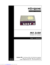 Solidyne MX 2100 User Manual