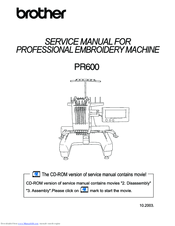 Brother PR-600 Service Manual