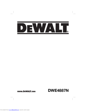 DeWalt DWE4887N User Manual