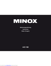 MINOX ACX 100 Instruction Manual