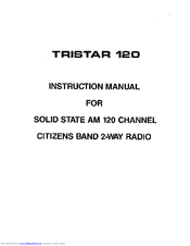 TriStar 120 Instruction Manual