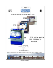Classic H750 NL Service Manual & Spare Parts List