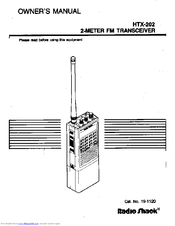 Radio shack HTX-202 Manuals | ManualsLib