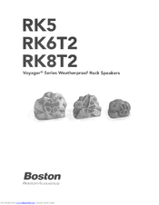 Boston Acoustics Voyager RK6T2 Manual