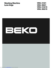 Beko WML 51021 User Manual