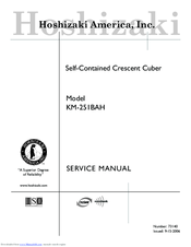 Hoshizaki KM-251BAH Service Manual