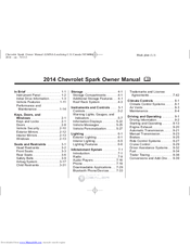 Chevrolet 2014 SPARK LS Owner's Manual