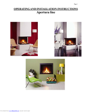 Thermocet Apertura series Operating And Installation Instructions
