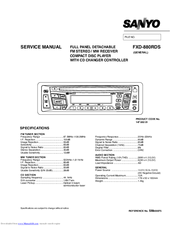 Sanyo FXD-880RDS Service Manual