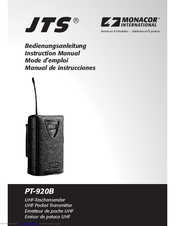 JTS PT-920B Instruction Manual
