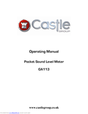 Castle GA113 Operating Manual