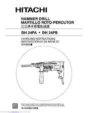Hitachi DH 24PA Handling Instructions Manual
