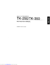 Kenwood TK-350 Service Manual