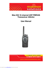 Maximon Max-555 User Manual