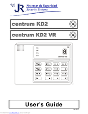 JR Security Systems centrum KD2 VR User Manual