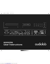 Audiolab 8200CDQ User Instructions
