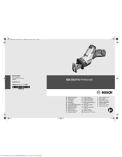 Bosch GSA 10,8 V-LI Professional Original Instructions Manual