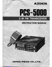 Azden pcs5000 Instruction Manual