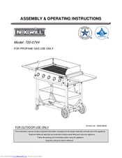 Nexgrill 720-0744 Assembly & Operating Instructions