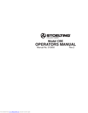 Stoelting CBE167 Owner's Manual