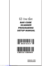 EZ One shot Programming Setup Manual