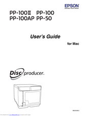 Epson Disc Producer PP-100AP User Manual