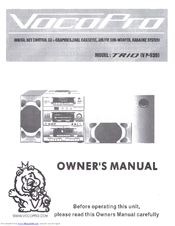 VocoPro TRIO VP-939 Owner's Manual
